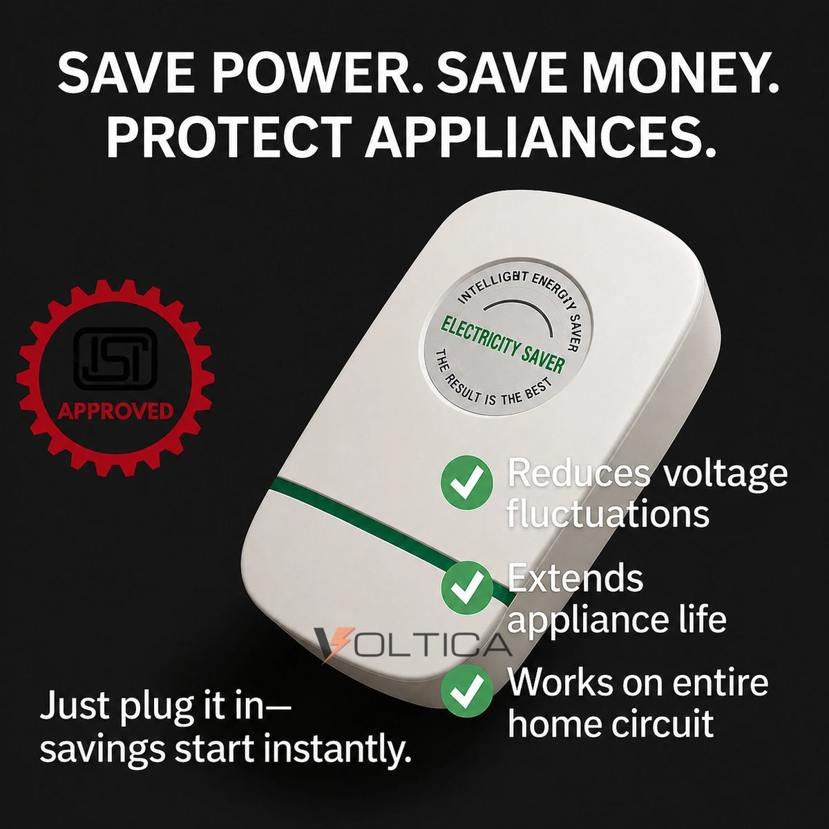 Voltica Electricity Saver- Advanced Capacitor Technology