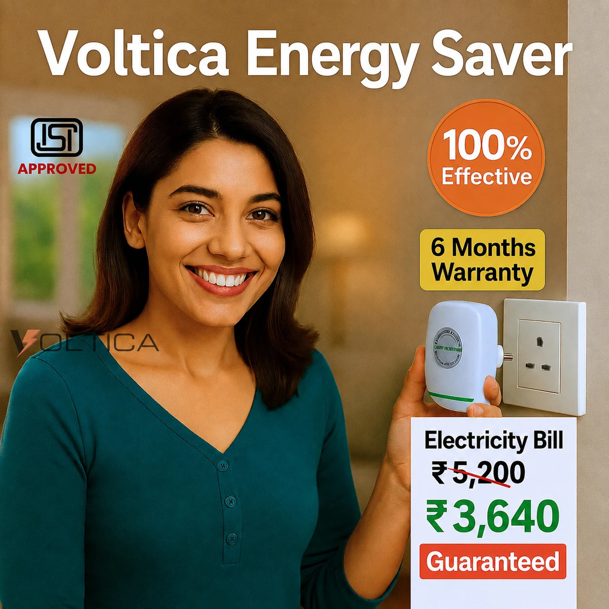 Voltica Electricity Saver- Advanced Capacitor Technology